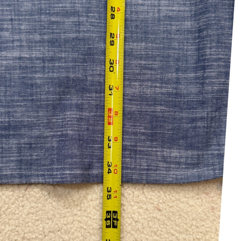 Nooworks Cotton Twill Shift Dress Short Puff Sleeve XL Stretch Made in USA - Picture 9 of 10